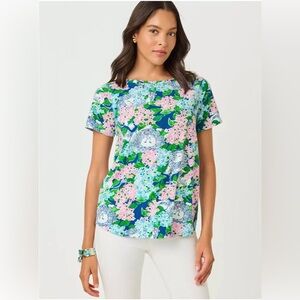 NWT Lilly Pulitzer Key West Top in Lydia The Lion Print Size M